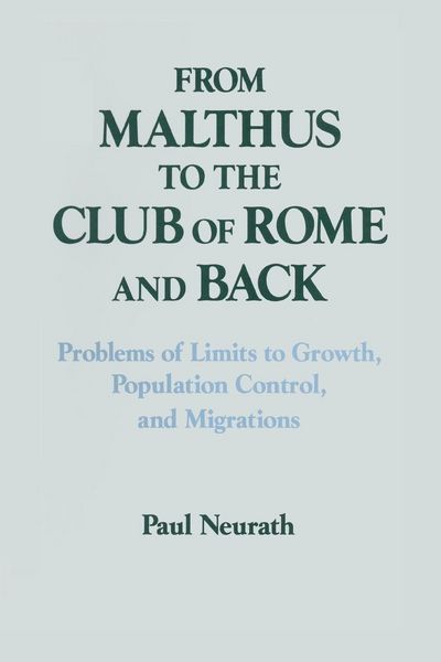 Produktbild: From Malthus to the Club of Rome and Back