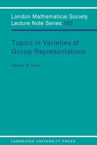 Produktbild: Topics in Varieties of Group Representations