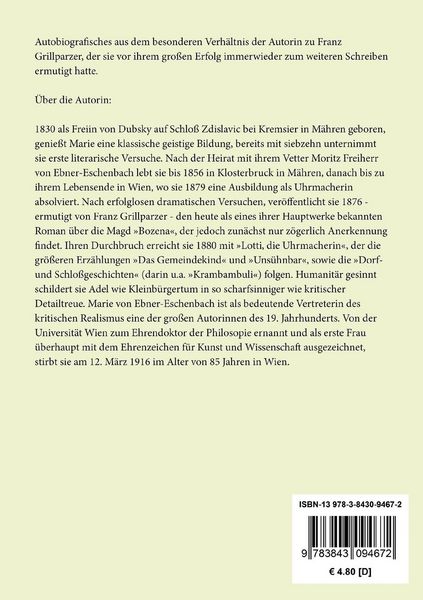 Produktbild: Meine Erinnerungen an Grillparzer
