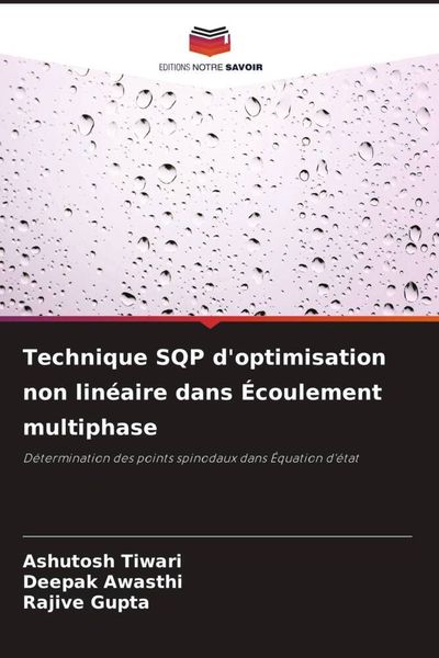 Produktbild: Technique SQP d'optimisation non lin&eacute;aire dans &Eacute;coulement multiphase