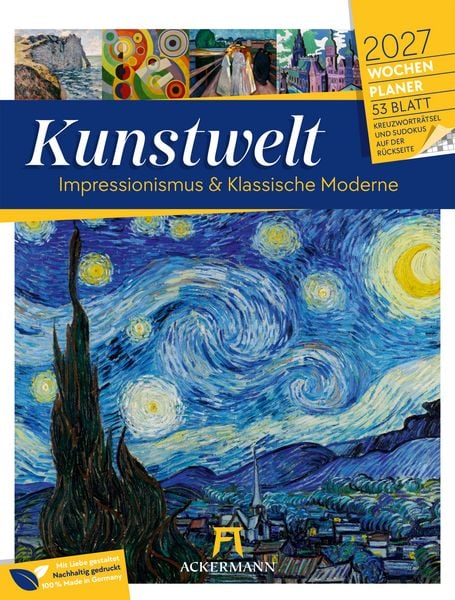 Produktbild: Kunstwelt Wochenplaner Kalender 2027 | Impressionismus und Klassische Moderne