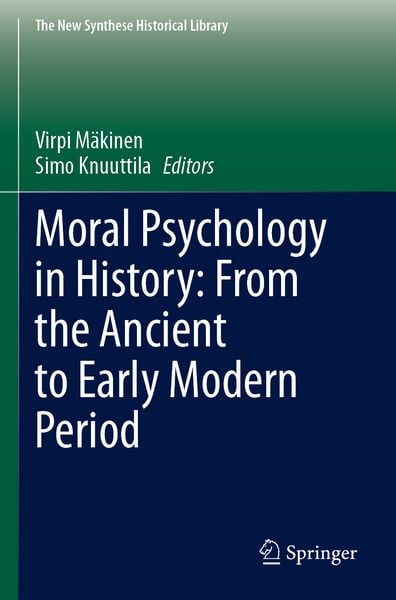 Produktbild: Moral Psychology in History: From the Ancient to Early Modern Period