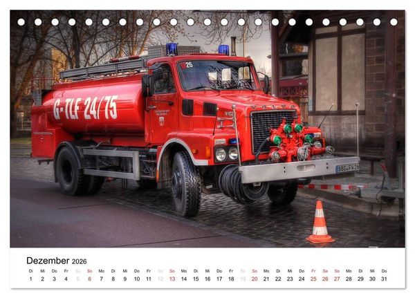 Produktbild: Feuerwehr im Bernburger Land (Tischkalender 2026 DIN A5 quer), CALVENDO Monatskalender
