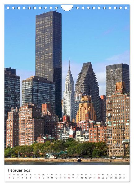 Produktbild: New Yorks architektonische Highlights (Wandkalender 2026 DIN A4 hoch), CALVENDO Monatskalender