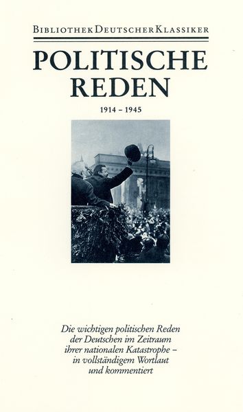 Produktbild: Politische Reden in vier B&auml;nden