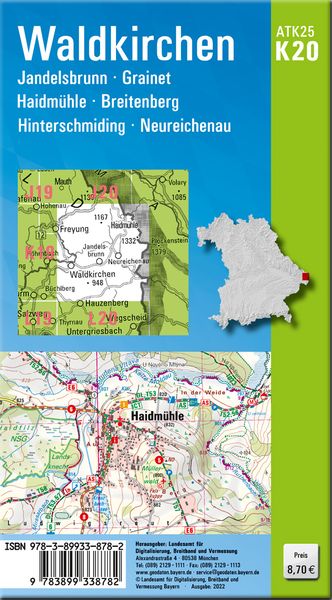 Produktbild: ATK25-K20 Waldkirchen (Amtliche Topographische Karte 1:25000)