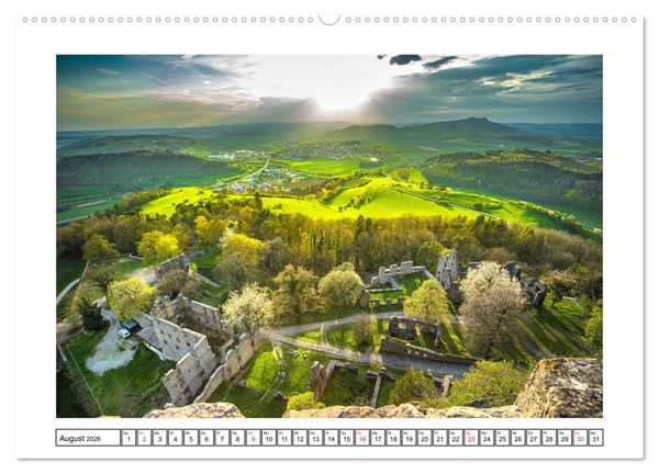 Produktbild: Hegau&acute;s Vulkanlandschaft (hochwertiger Premium Wandkalender 2026 DIN A2 quer), Kunstdruck in Hochglanz