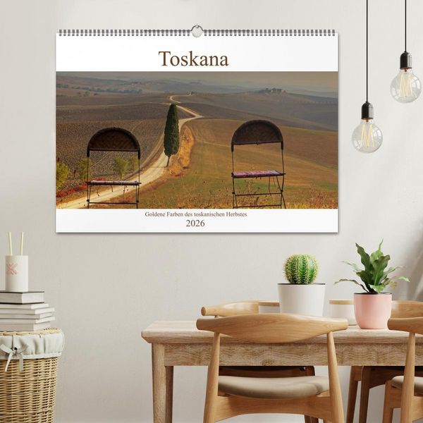 Produktbild: Toskana - Goldene Farben des toskanischen Herbstes (Wandkalender 2026 DIN A2 quer), CALVENDO Monatskalender