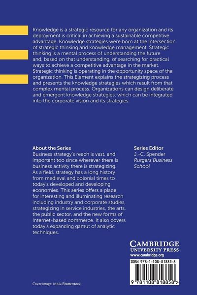 Produktbild: Knowledge Strategies