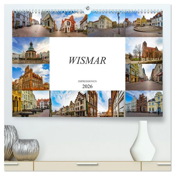 Produktbild: Wismar Impressionen (hochwertiger Premium Wandkalender 2026 DIN A2 quer), Kunstdruck in Hochglanz