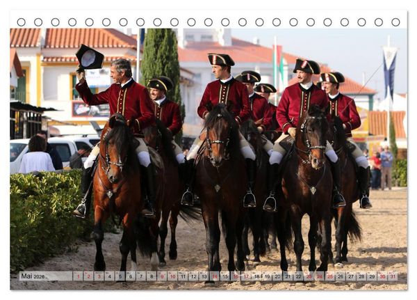 Produktbild: Portugal - Pferdefestival von Goleg&atilde; (Tischkalender 2026 DIN A5 quer), CALVENDO Monatskalender