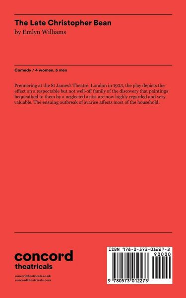 Produktbild: The Late Christopher Bean