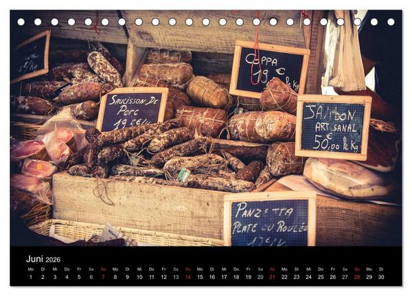 Produktbild: Erlebnis der Sinne - Franz&ouml;sischer Markt auf Korsika (Tischkalender 2026 DIN A5 quer), CALVENDO Monatskalender