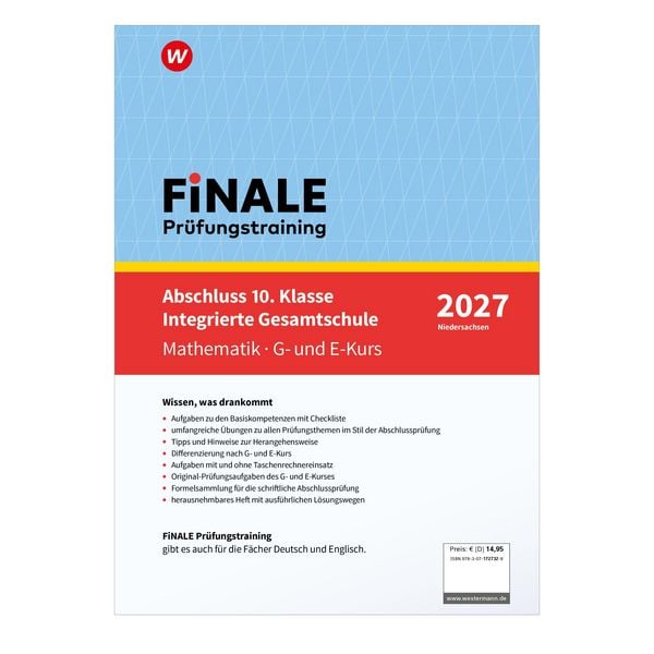 Produktbild: FiNALE Pr&uuml;fungstraining Abschluss Integrierte Gesamtschule Niedersachsen