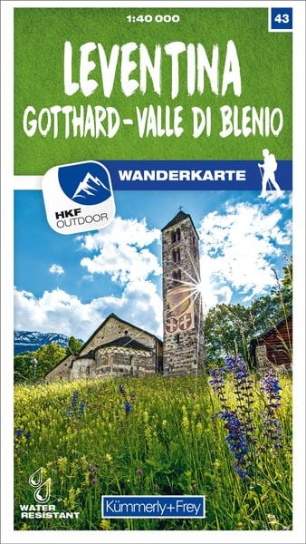 Leventina Gotthard - Valle di Blenio 43 Wanderkarte 1:40 000, Sonstige von , Kümmerly+Frey, 978-3-259-02343-3