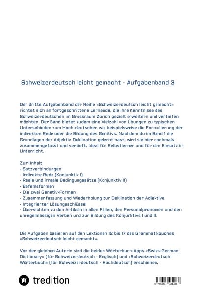 Produktbild: Schweizerdeutsch leicht gemacht - Aufgabenband 3