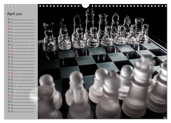 Produktbild: SCHACH - Spiel der K&ouml;nige (Wandkalender 2026 DIN A3 quer), CALVENDO Monatskalender
