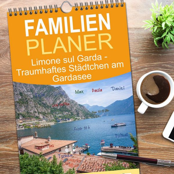 Produktbild: Familienplaner 2026 - Limone sul Garda - Traumhaftes St&auml;dtchen am Gardasee mit 5 Spalten (Wandkalender, 21 x 45 cm) CALVENDO