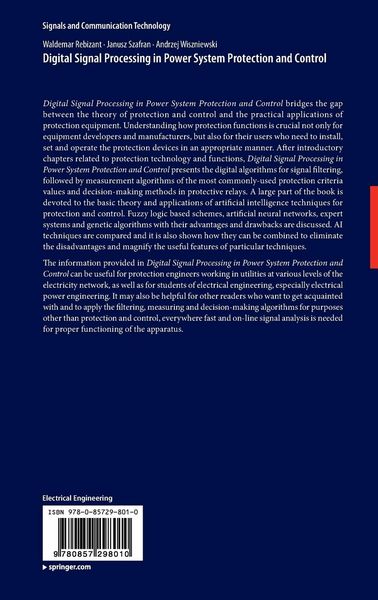 Produktbild: Digital Signal Processing in Power System Protection and Control
