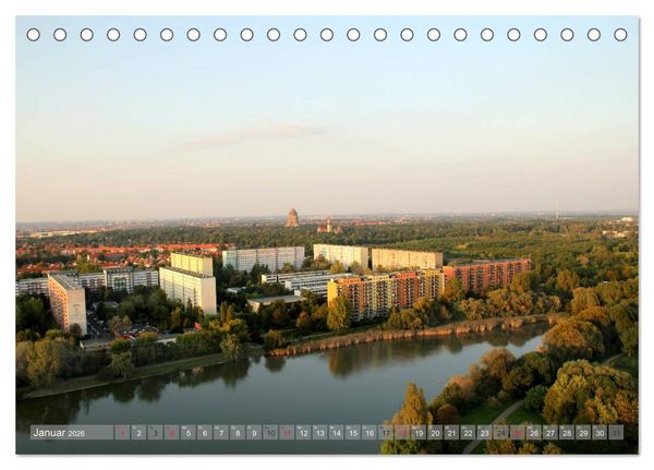 Produktbild: &Uuml;ber den D&auml;chern von Leipzig (Tischkalender 2026 DIN A5 quer), CALVENDO Monatskalender