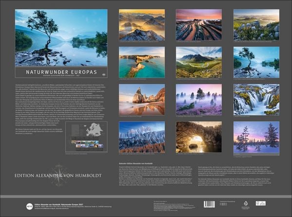 Produktbild: Naturwunder Europas - Edition Alexander von Humboldt Kalender 2027