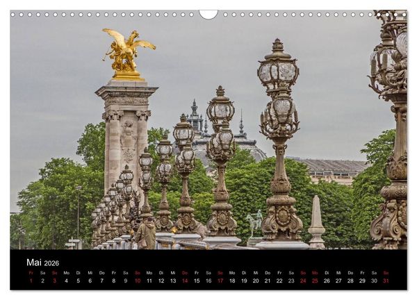 Produktbild: Paris (Wandkalender 2026 DIN A3 quer), CALVENDO Monatskalender