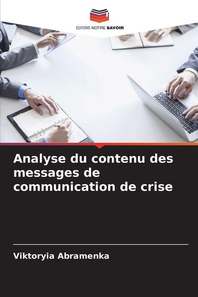 Produktbild: Analyse du contenu des messages de communication de crise
