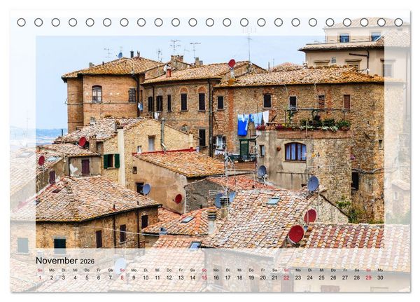 Produktbild: Volterra Perle der Toskana (Tischkalender 2026 DIN A5 quer), CALVENDO Monatskalender
