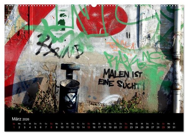 Produktbild: Grafitti 2026 (Wandkalender 2026 DIN A2 quer), CALVENDO Monatskalender
