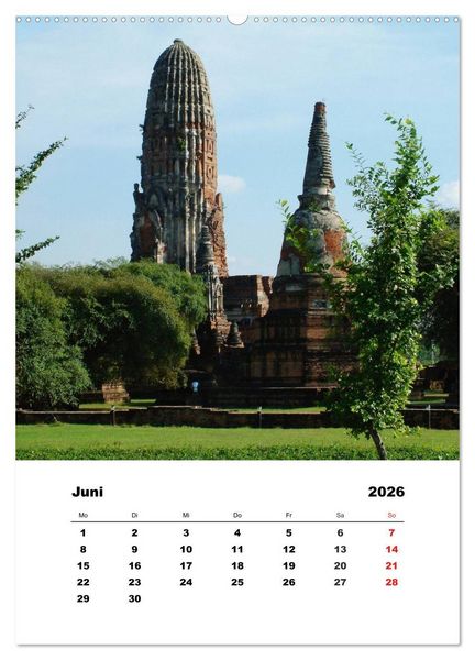 Produktbild: Thailand - Eine kleine Rundreise (Wandkalender 2026 DIN A2 hoch), CALVENDO Monatskalender