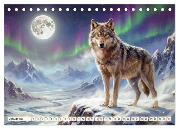 Produktbild: Gesch&ouml;pfe der Legenden - Eine Reise durch die Welt mystischer Wesen (Tischkalender 2027 DIN A5 quer), CALVENDO Monatskalender