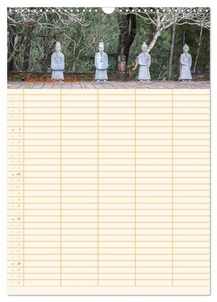 Produktbild: EXOTISCHES S&Uuml;DOSTASIEN - Familienplaner 2026 (Wandkalender 2026 DIN A3 hoch), CALVENDO Monatskalender