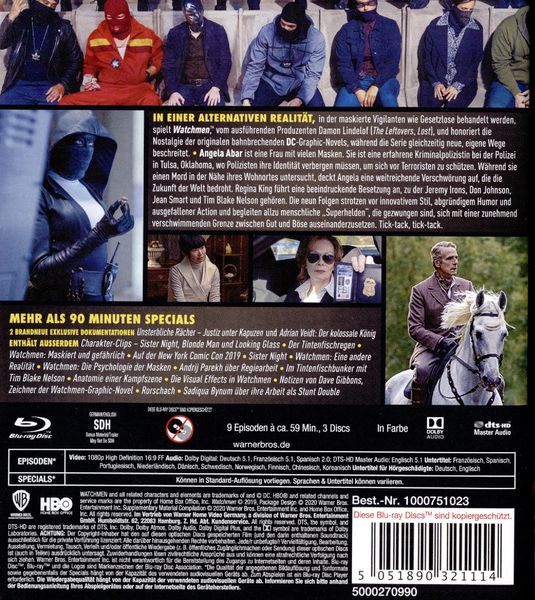 Produktbild: Watchmen - 1. Staffel [3 BRs]
