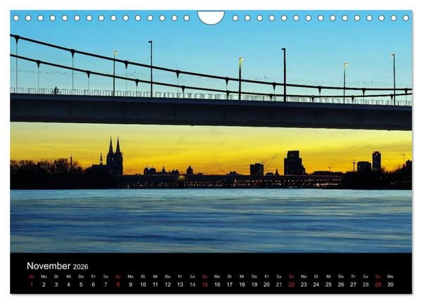 Produktbild: k&ouml;ln dunkelbunt II &ndash; Die Stadt leuchtet! (Wandkalender 2026 DIN A4 quer), CALVENDO Monatskalender