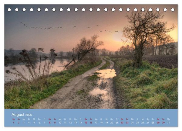Produktbild: Das Jahr an der Naab zwischen Burglengenfeld und Kallm&uuml;nz (Tischkalender 2026 DIN A5 quer), CALVENDO Monatskalender