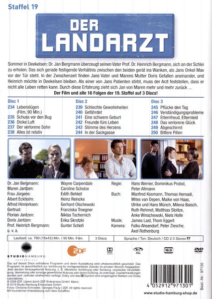 Produktbild: Der Landarzt - Staffel 19 [3 DVDs]