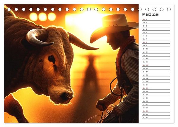 Produktbild: Westernreiten - Jahreszeiten im Sattel (Tischkalender 2026 DIN A5 quer), CALVENDO Monatskalender