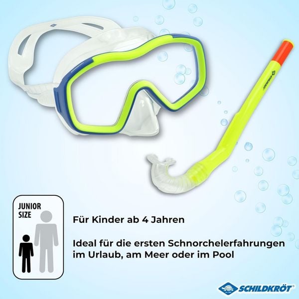 Produktbild: Schildkr&ouml;t 940015 - TOKU Junior Schnorchel Set, 2-teilig, ab 4 Jahren