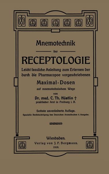 Produktbild: Mnemotechnik der Receptologie