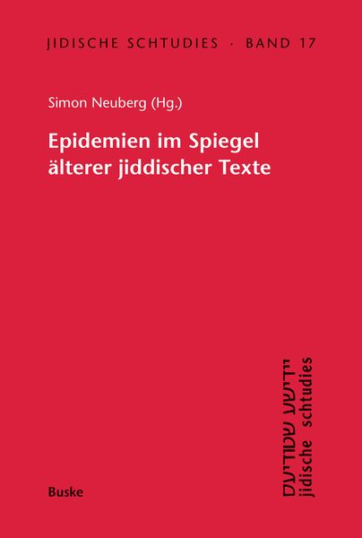 Produktbild: Epidemien im Spiegel &auml;lterer jiddischer Texte