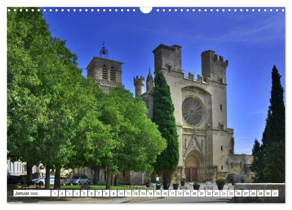 Produktbild: Frankreichs gro&szlig;e St&auml;dte - B&eacute;ziers (Wandkalender 2026 DIN A3 quer), CALVENDO Monatskalender
