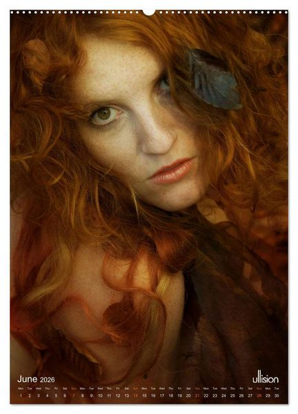 Produktbild: The stunning beauty of REDHEADS (High Quality Premium Wall Calendar 2026 DIN A2 portrait),CALVENDO 12 Month Wall Calendar