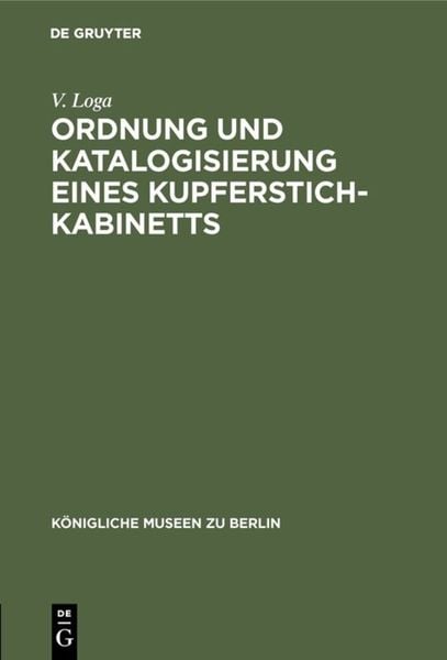 Produktbild: Ordnung und Katalogisierung eines Kupferstich-Kabinetts
