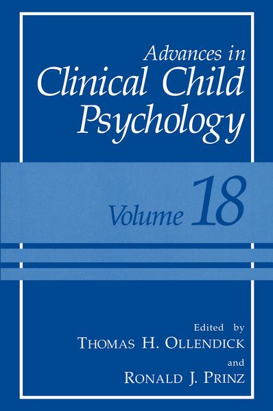 Produktbild: Advances in Clinical Child Psychology