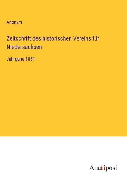 Produktbild: Zeitschrift des historischen Vereins f&uuml;r Niedersachsen