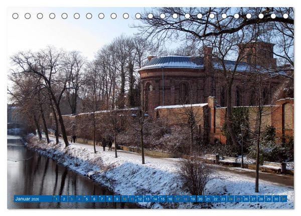 Produktbild: Brandenburg an der Havel - Stadt der Flussarme, Kan&auml;le und Inseln (Tischkalender 2026 DIN A5 quer), CALVENDO Monatskalender