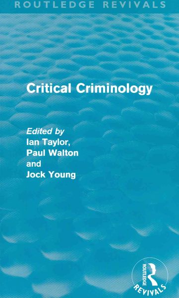Produktbild: Critical Criminology (Routledge Revivals)