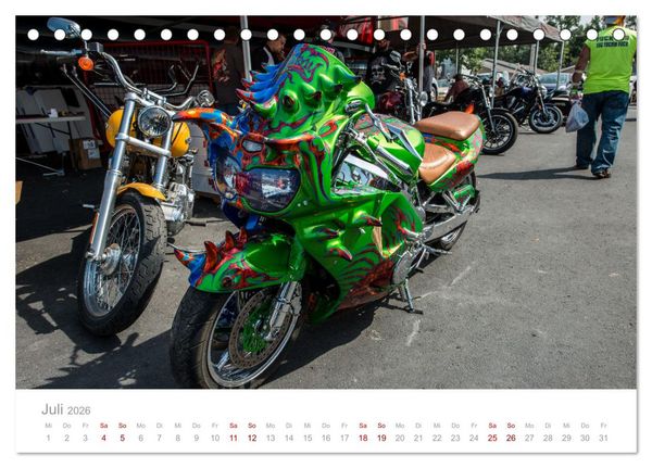 Produktbild: Sturgis - Die ber&uuml;hmteste Motorrad-Rallye der Welt (Tischkalender 2026 DIN A5 quer), CALVENDO Monatskalender