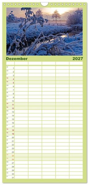 Produktbild: Familienplaner 2027 - Hamburg: Vier- und Marschlande mit 5 Spalten (Wandkalender, 21 x 45 cm) CALVENDO