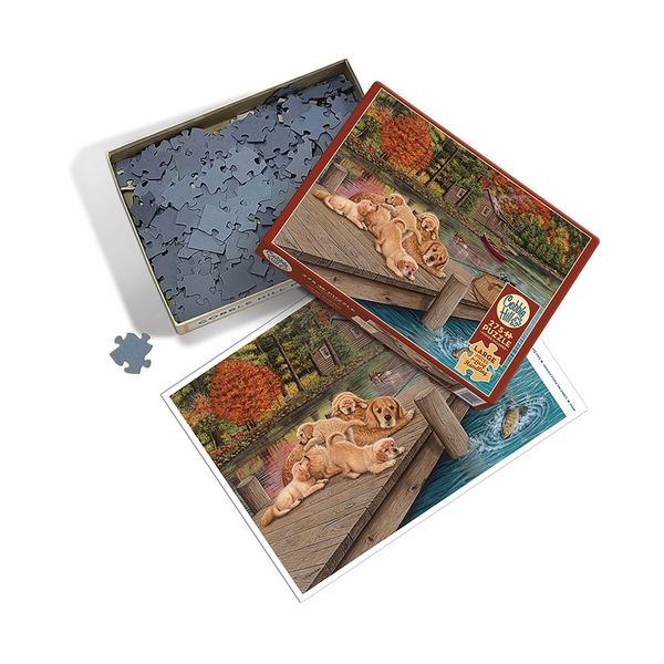 Produktbild: Cobble Hill Golden Retriever am Steg 275 Teile